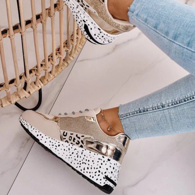 TrendLeap™ - Modieuze Sneakers met luipaardprint (50% KORTING)