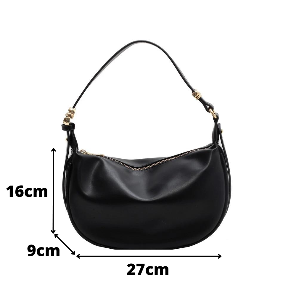 Nadia zacht lederen schoudertas