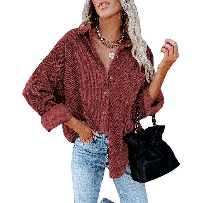 Camilla™ - Corduroy Oversized Blouse