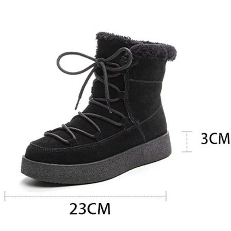 Camilla™ - Snowboots | Warme Pluche Enkellaarsjes van Suede