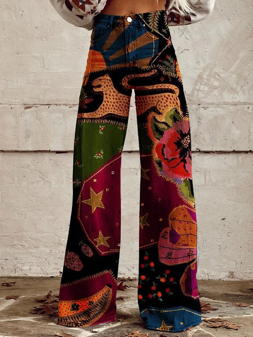 Lucy™ - Vrijetijdsbroek Met Vintage Print (50% KORTING)