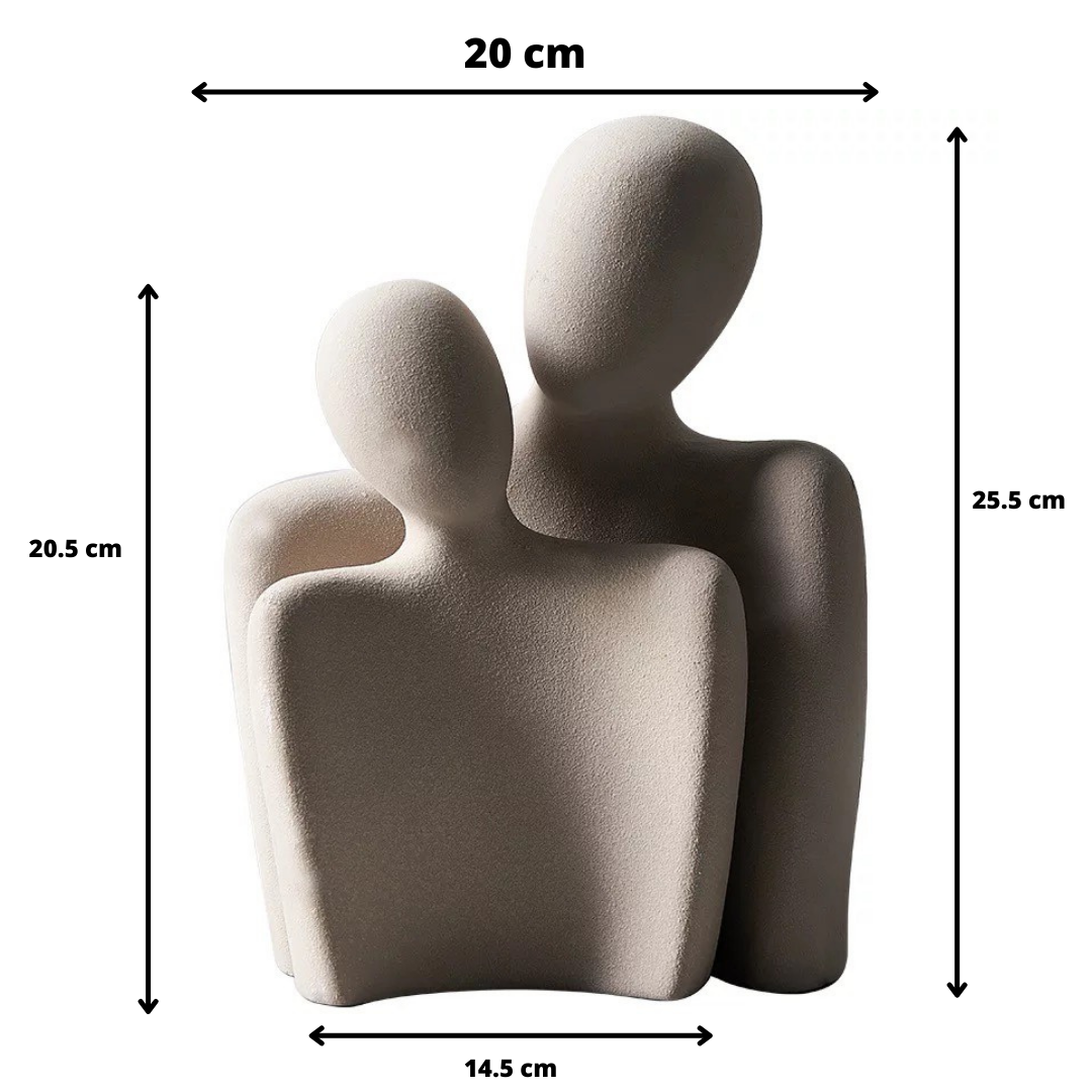 FusionHug™ - Abstract Knuffelend Paar Keramiek (50% KORTING)