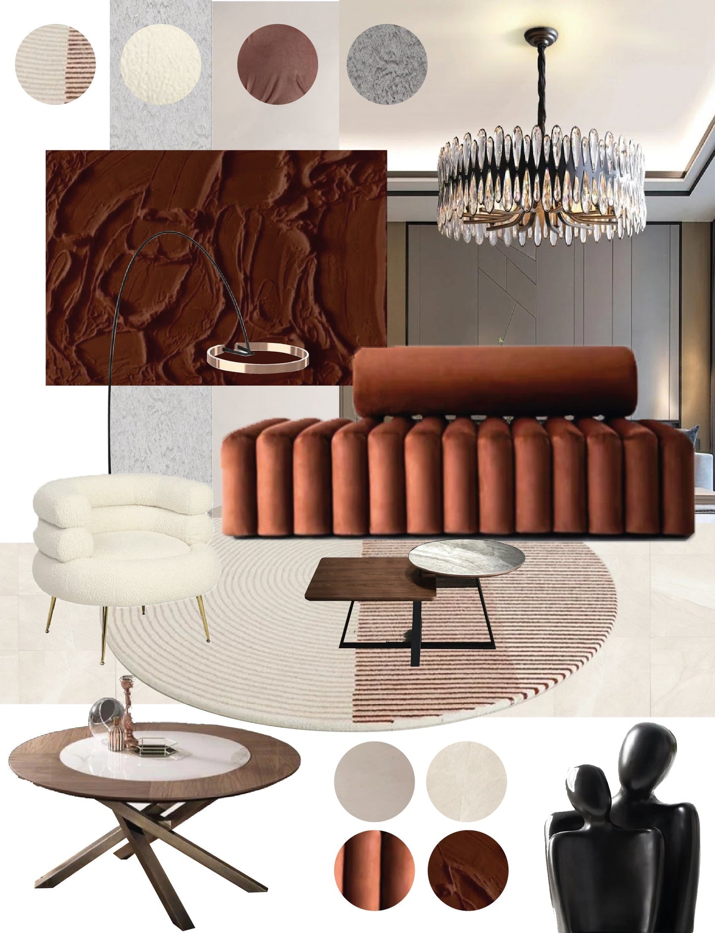 FusionHug™ - Abstract Knuffelend Paar Keramiek (50% KORTING)