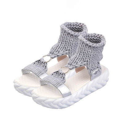 Candace - Fabric Platform Sandalen met dikke zool (50% KORTING)