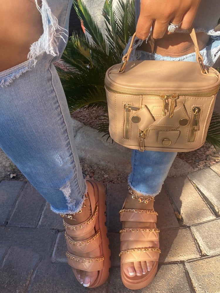 Christine - Sandalen met dikke zool (50% KORTING)