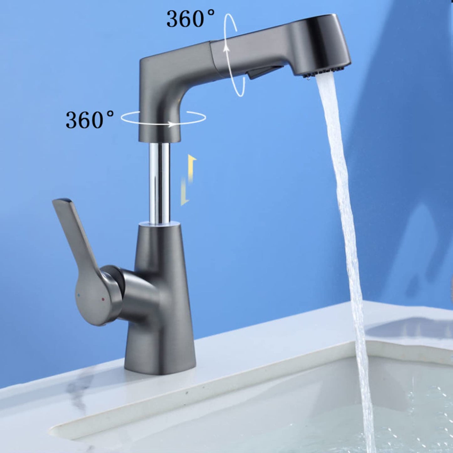 SinkFaucet™ - 360° Wastafelkraan Met Lift (50% KORTING)