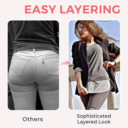 LaziLayer™ - Vrouw Laag Shirt Verlengstuk (50% KORTING)