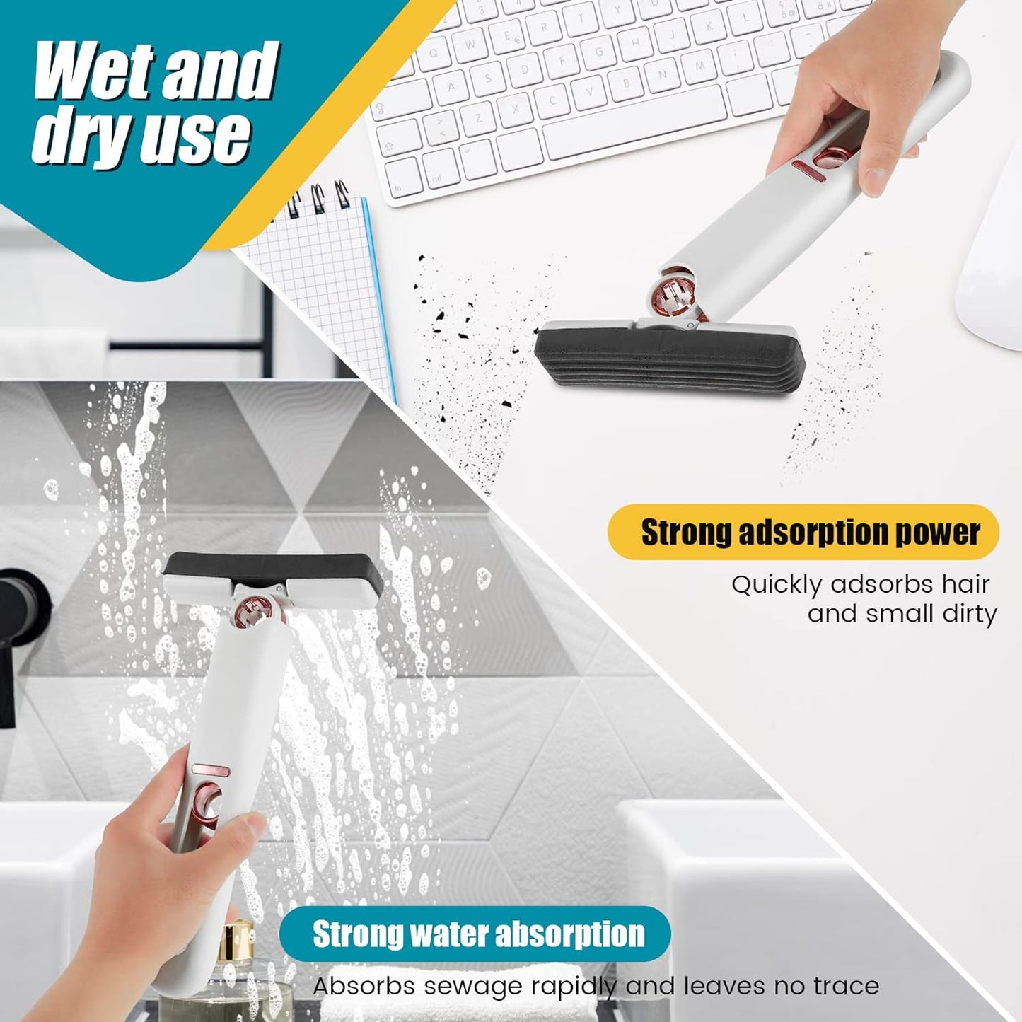 MightyMop™ - Draagbare absorberende minimop (50% KORTING)