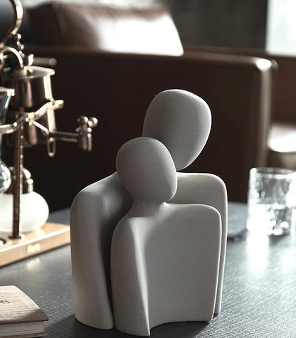 FusionHug™ - Abstract Knuffelend Paar Keramiek (50% KORTING)