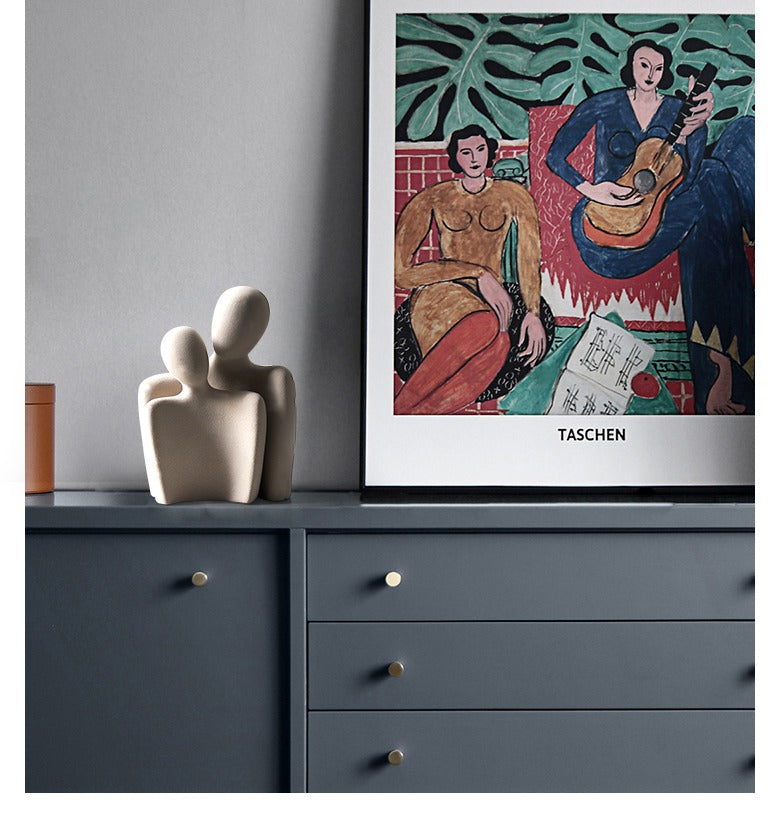 FusionHug™ - Abstract Knuffelend Paar Keramiek (50% KORTING)