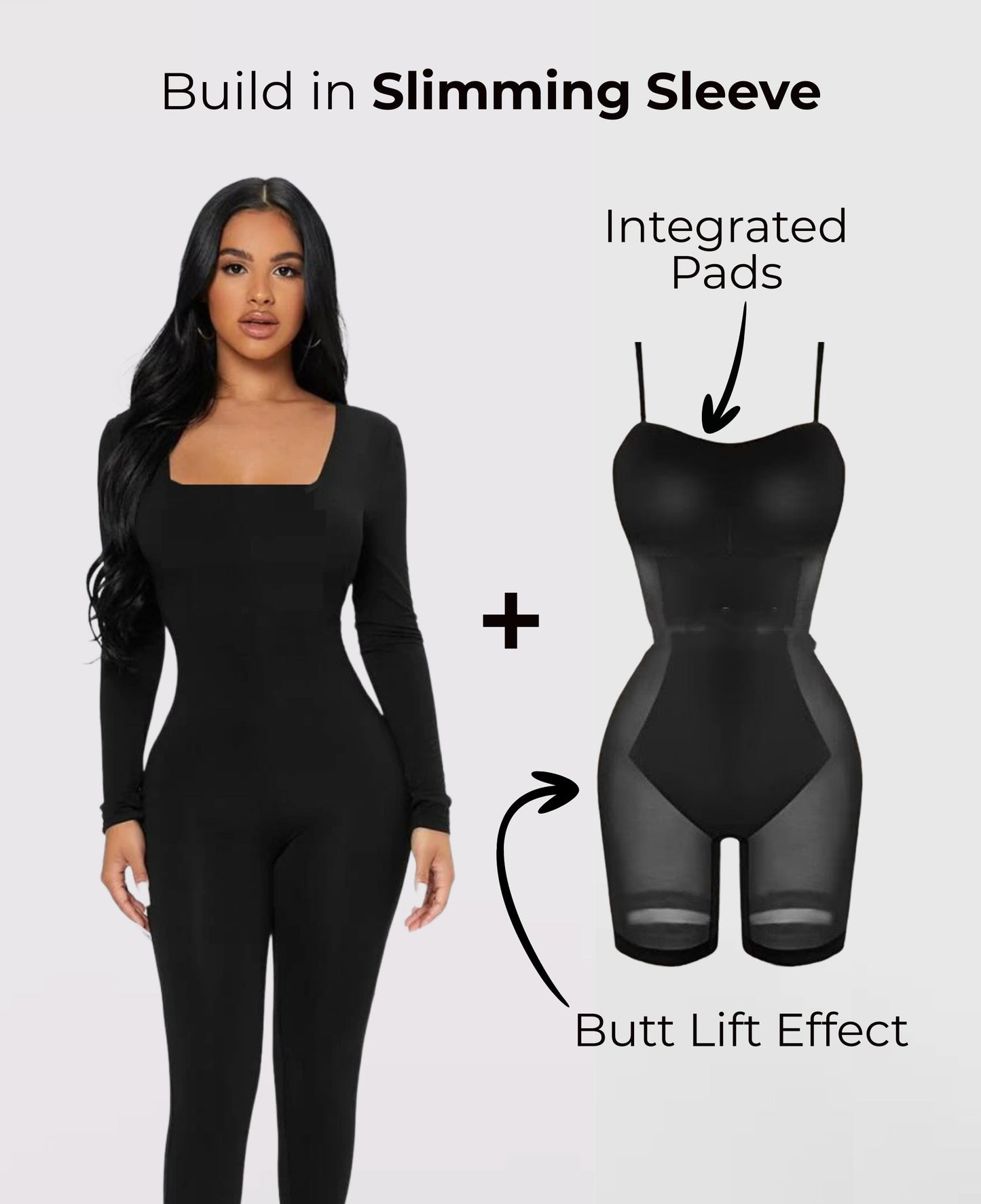 Oriana™ - Shapewear Jumpsuit Lange Mouw (50% KORTING)