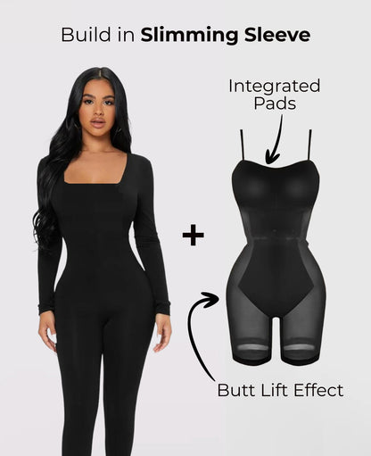 Oriana™ - Shapewear Jumpsuit Lange Mouw (50% KORTING)