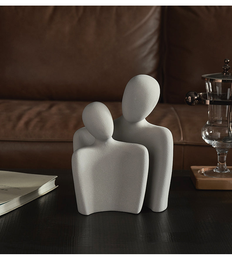 FusionHug™ - Abstract Knuffelend Paar Keramiek (50% KORTING)