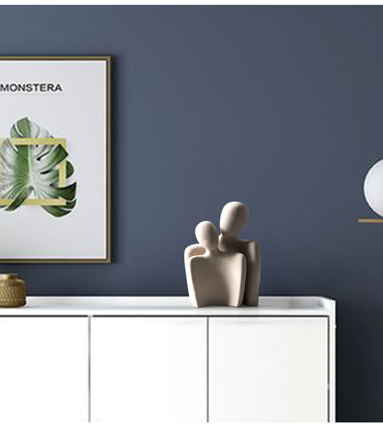 FusionHug™ - Abstract Knuffelend Paar Keramiek (50% KORTING)