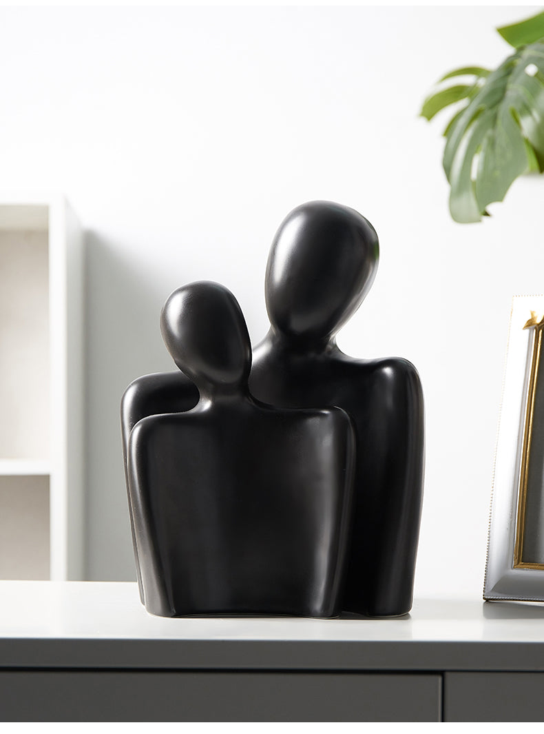 FusionHug™ - Abstract Knuffelend Paar Keramiek (50% KORTING)