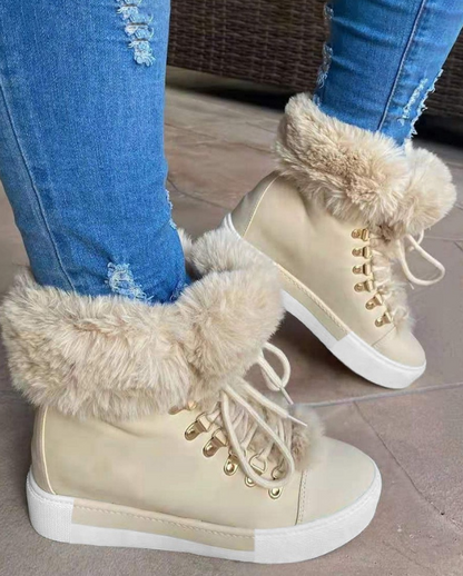 SnowWarmth™ - Sleehakken met bontrand (50% KORTING)