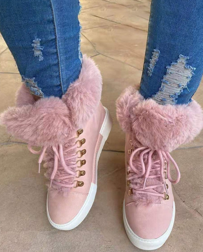 SnowWarmth™ - Sleehakken met bontrand (50% KORTING)