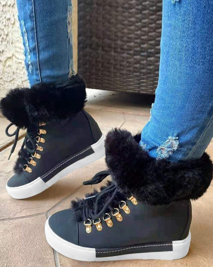 SnowWarmth™ - Sleehakken met bontrand (50% KORTING)