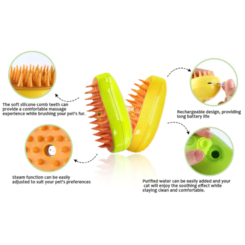SteamPaws™ - Elektrische Stoomborstel Voor Katten En Honden (50% KORTING)