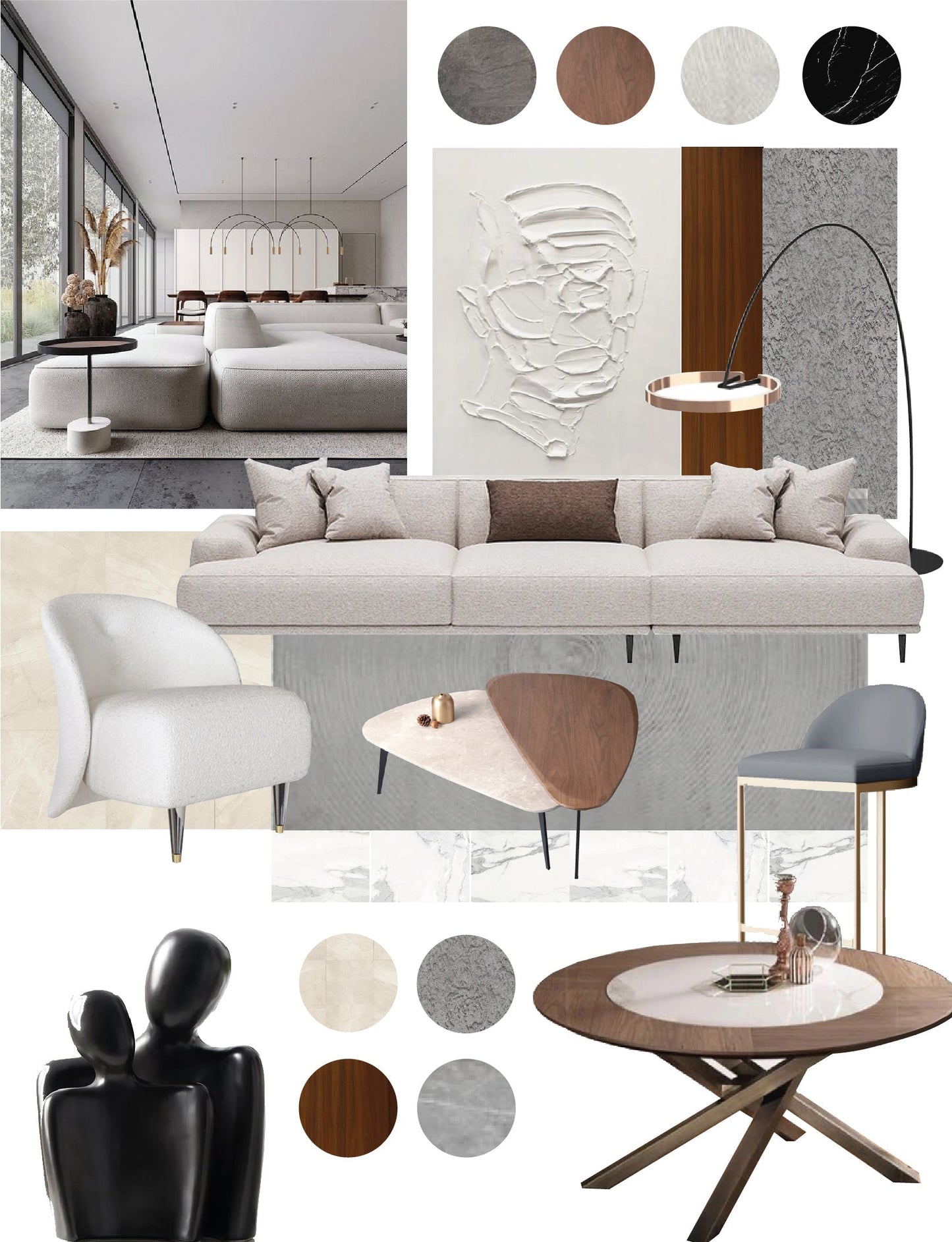 FusionHug™ - Abstract Knuffelend Paar Keramiek (50% KORTING)