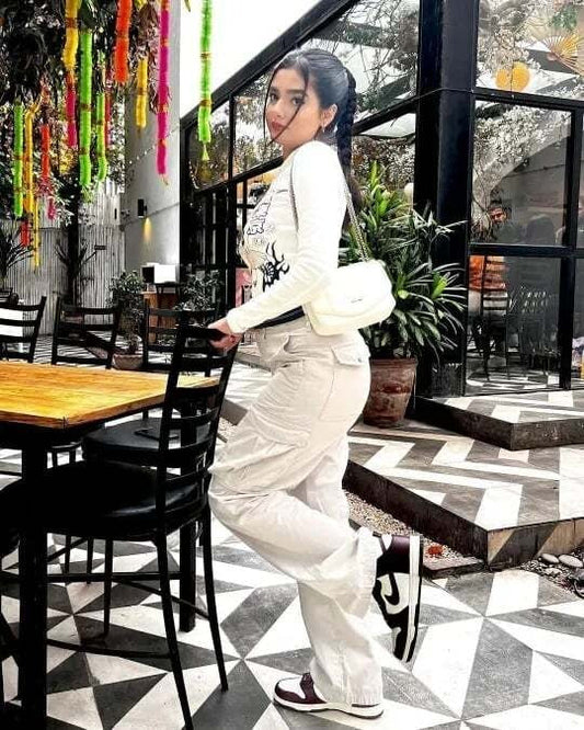 Anja | Verstelbare cargo broek