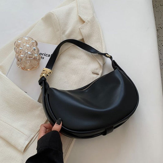 Nadia zacht lederen schoudertas