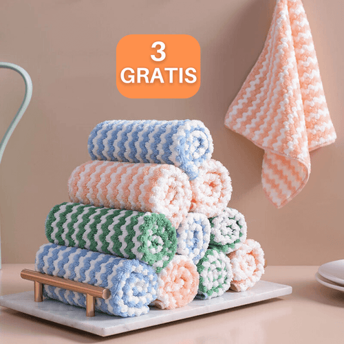 7+3 Gratis | Cleany™ 2.0 Nanovezeldoek Striploos reinigen en polijsten