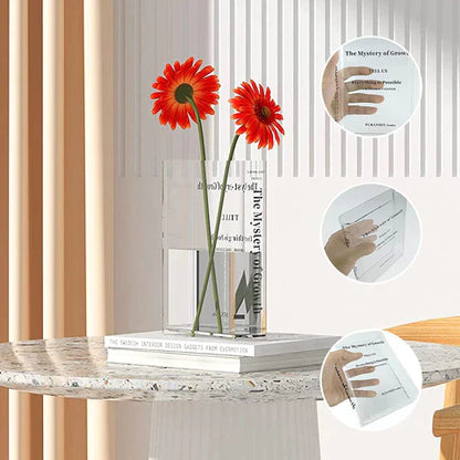 Bookcraft™ - Acrylvaas in boekvorm (50% KORTING)