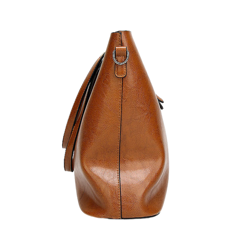 Brielle vintage lederen schoudertas