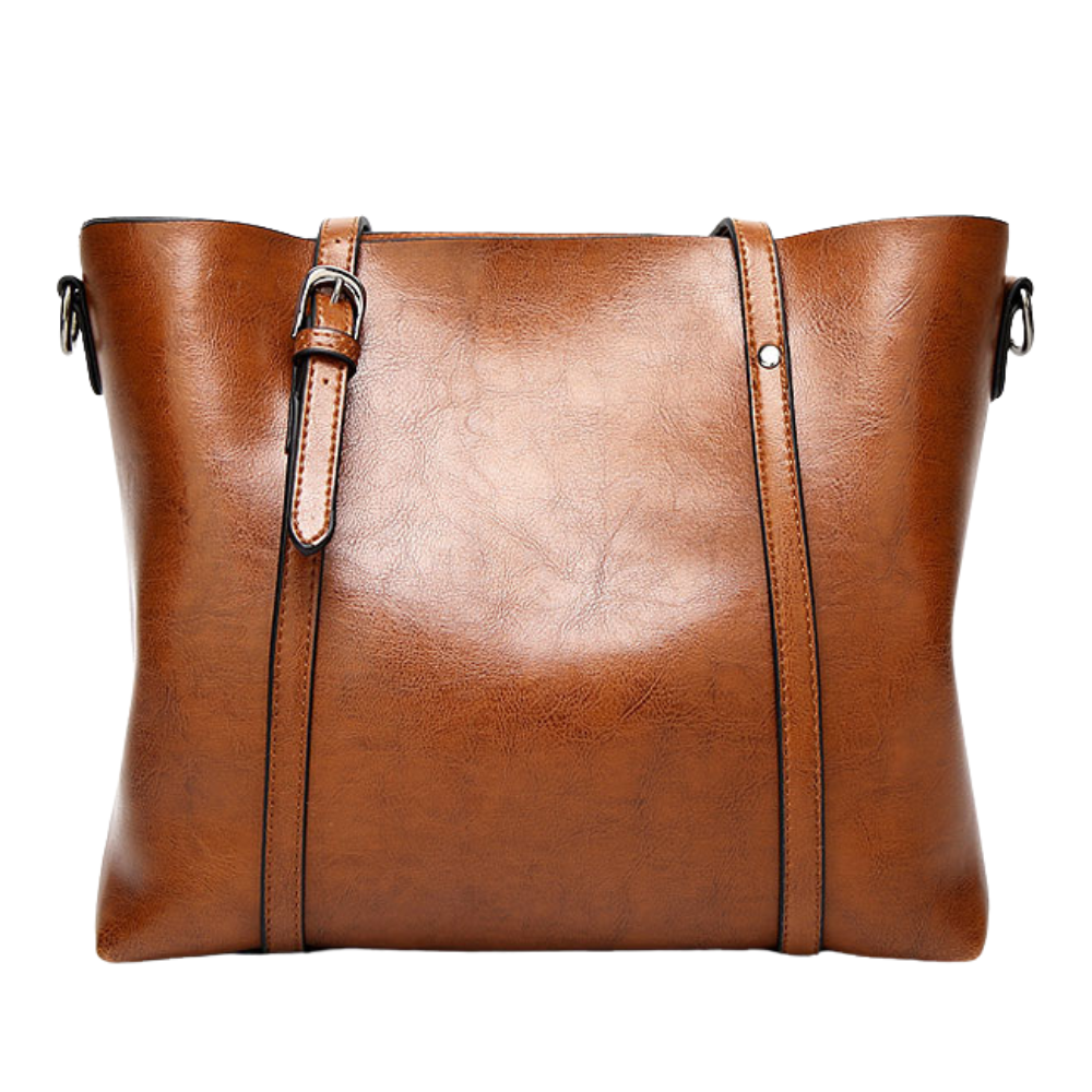 Brielle vintage lederen schoudertas