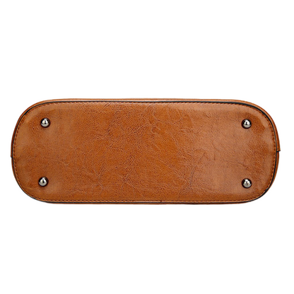 Brielle vintage lederen schoudertas