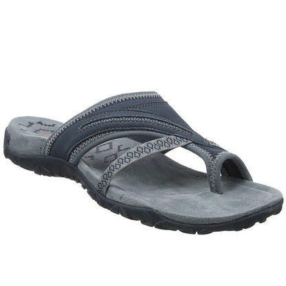 Sally™ Sandalen van textiel en leer die ademen