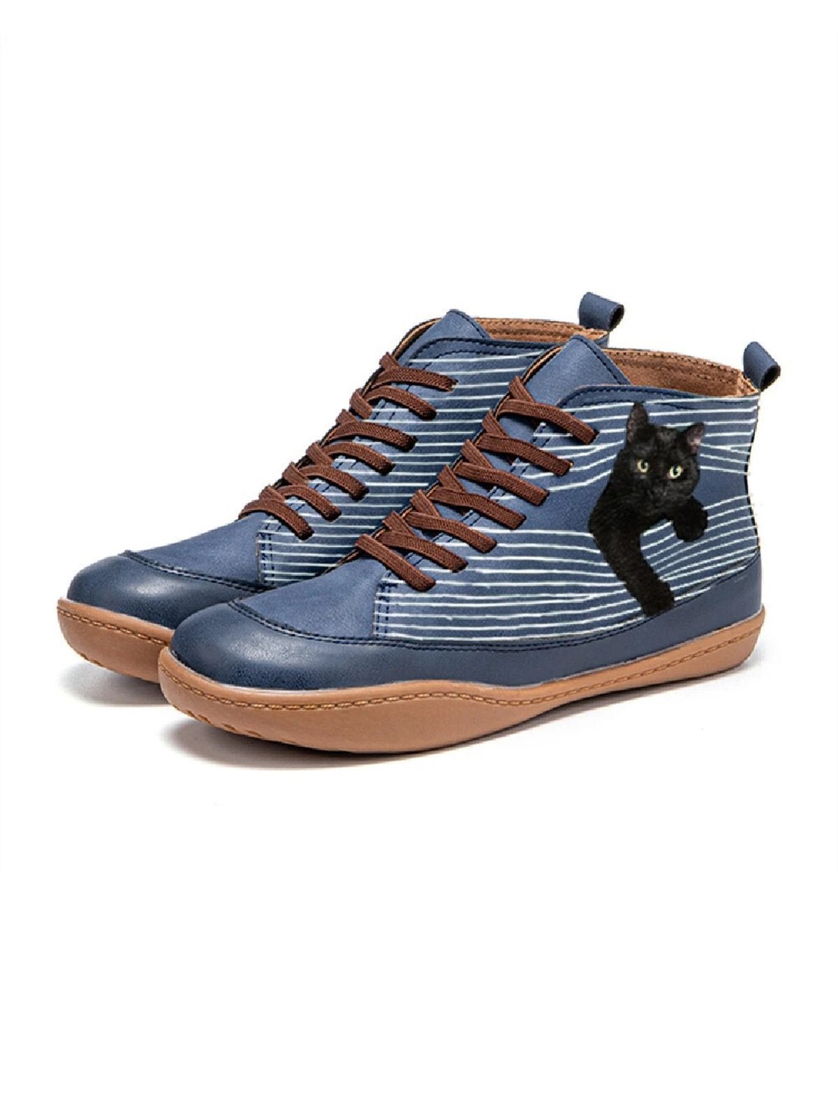 Stijlvolle schoen met kattenprint