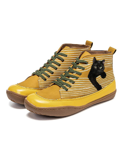 Stijlvolle schoen met kattenprint