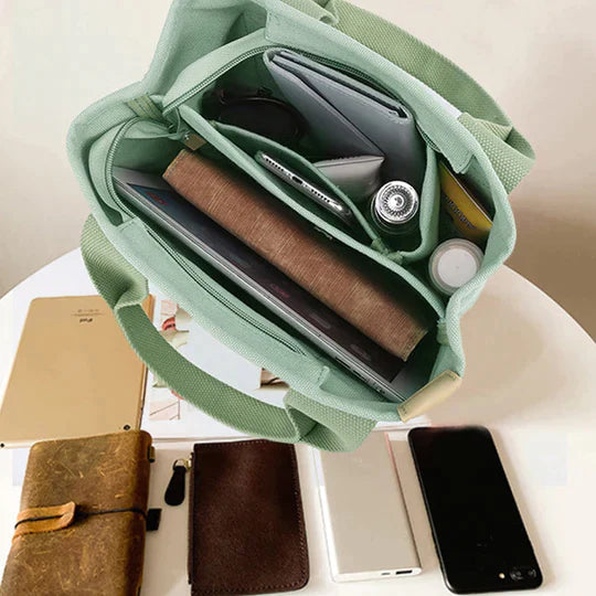 PerfectBag | Canvas handtas met grote inhoud