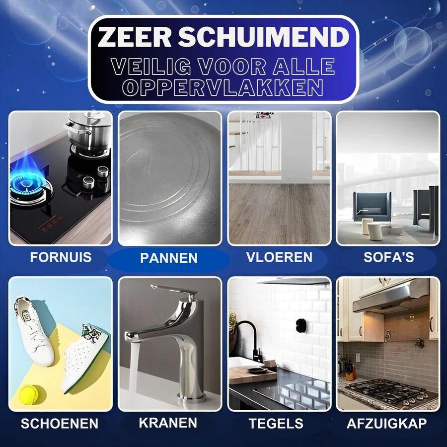 Supreme BubbleCleaner™ | 1+1 Gratis! Verwijdert hardnekkig vuil en vet met slechts één spray