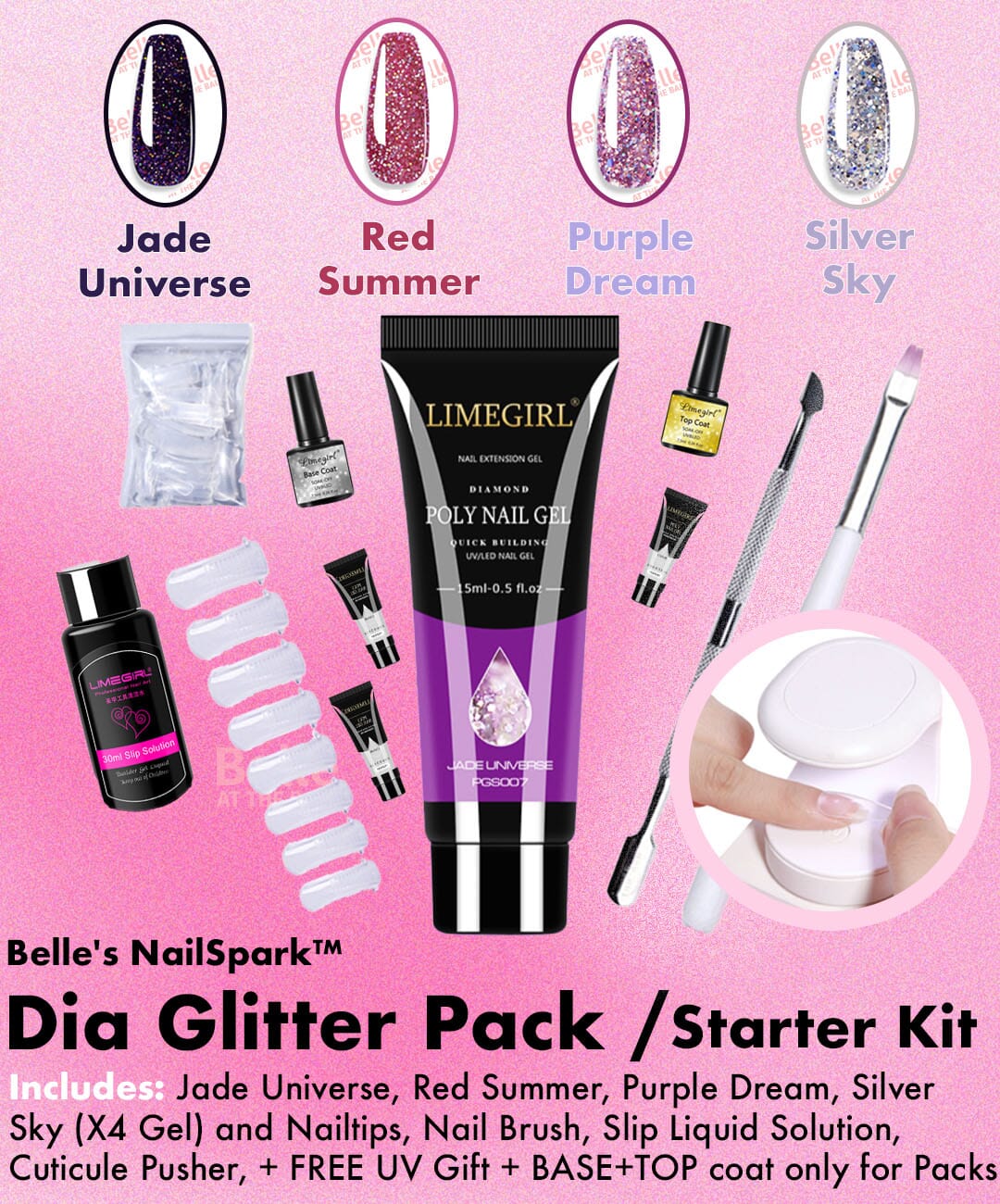 Linnea™ - Polygel Eenvoudige Nagelset (50% KORTING)