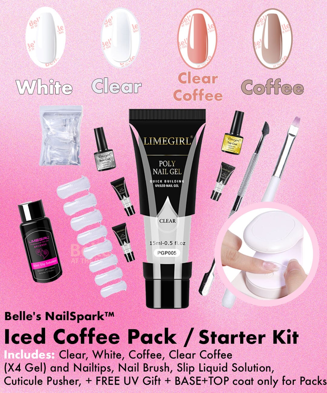 Linnea™ - Polygel Eenvoudige Nagelset (50% KORTING)