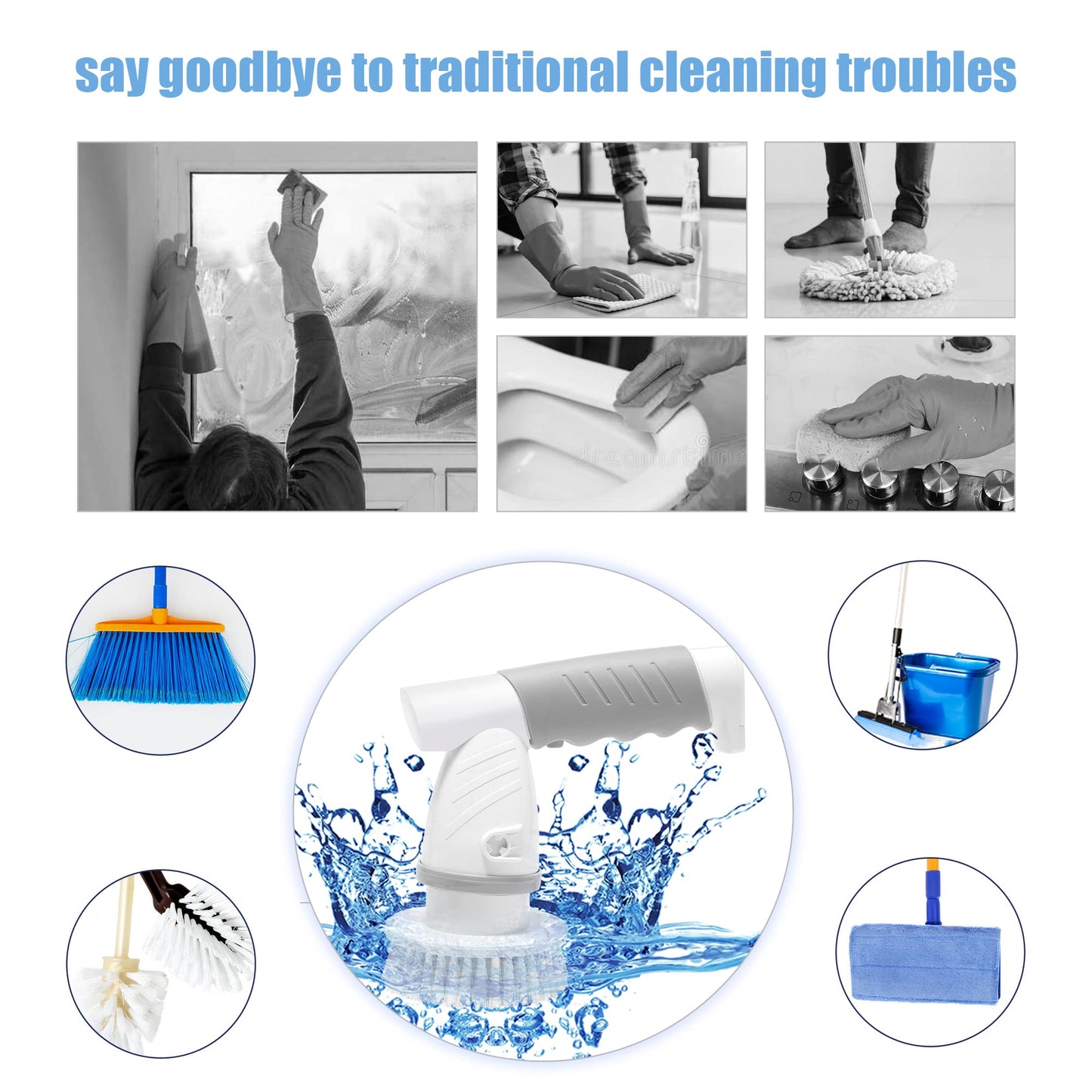 CleanPro™ - Elektrische centrifuge schrobzuigmachine (50% KORTING)