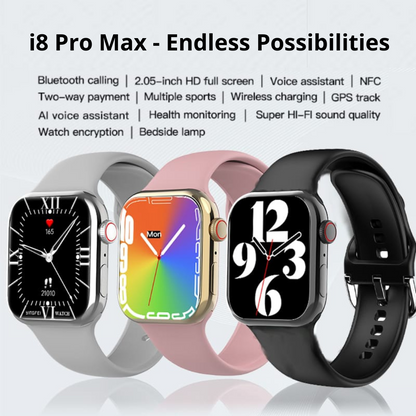 i8 Pro Max Smartwatch   | Met uitgebreide gezondheidsmonitor 70% KORTING!