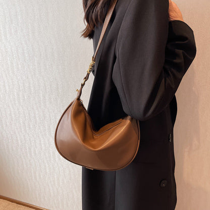 Nadia zacht lederen schoudertas