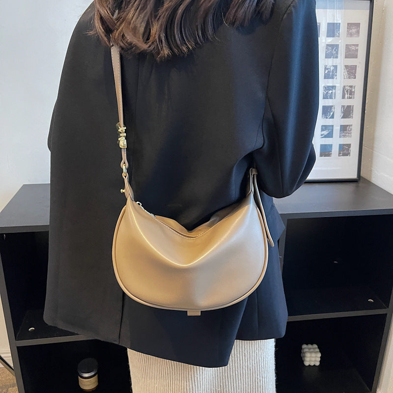 Nadia zacht lederen schoudertas