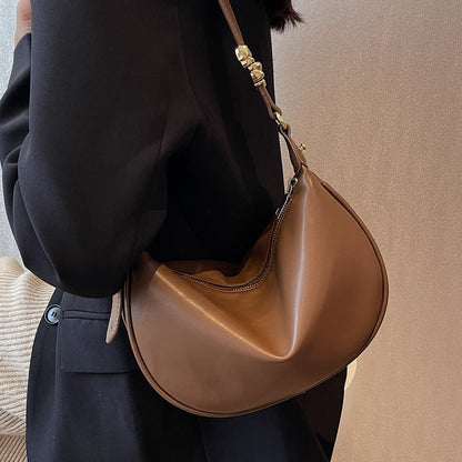 Nadia zacht lederen schoudertas