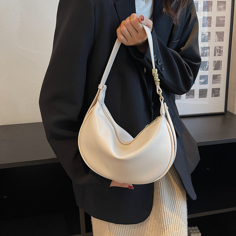 Nadia zacht lederen schoudertas