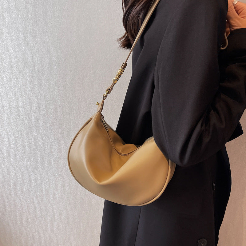 Nadia zacht lederen schoudertas