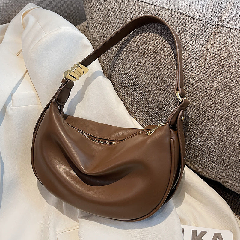 Nadia zacht lederen schoudertas