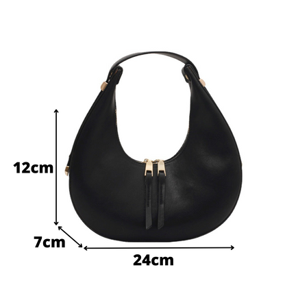 Hazel halve maan draagtas