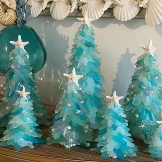 Ocean Whisper™ Zeeglas Hars Kerstboom Decoratie (1+1 Gratis)