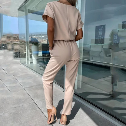 ELLA | JUMPSUIT MET KORTE MOUWEN