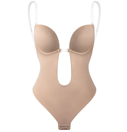 Rosa Body Shaper | Naadloze Bodysuit Met Open Rug 1 + 1 Gratis